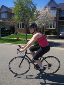 Sara on Bike